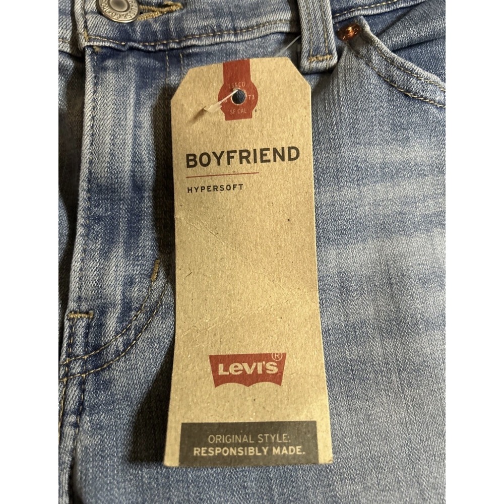 Levi's Sculpt Boyfriend Tapered Leg Mid rise Jeans Size 10 W31 L28 NWT - Picture 2 of 6
